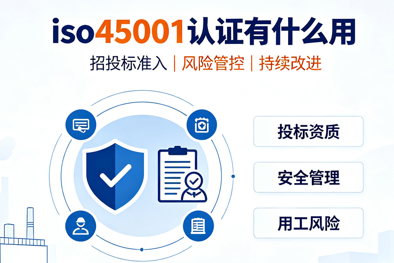 iso45001 认证有什么用？解读招投标与用工风险价值